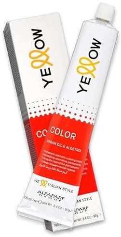 Colorazione Cosmetica Permanente - 6.11 BIONDO SCURO CENERE INTENSO - Yellow Color Argan Oil & Aloetrix - 100 ml - Alfaparf Group