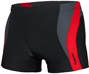 ZAGANO Badehose Herren 2376 Schwimmhose Männer eng S-3XL | Made in EU zweifarbig Polyamid Elasthan chlorresistent schnelltrocknend elastisch bequem Pool Strand Urlaub Training Sport