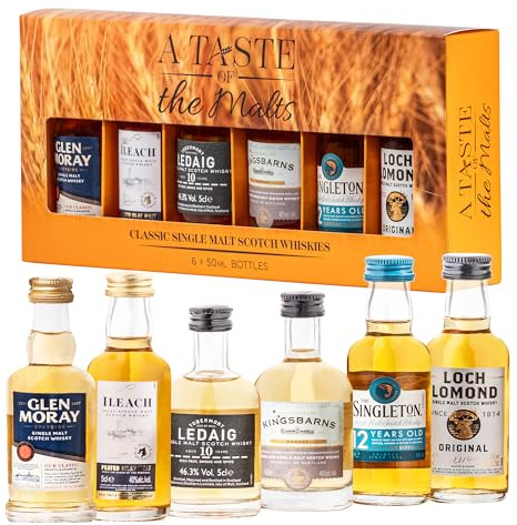 Select Drams A Taste of The Malts Single Malt Scotch Whisky Gift Set 6x5cl