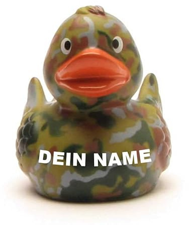 Badeente - personalisierbar (Camouflage Ente)