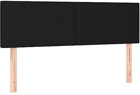 vidaXL Sänggavlar svart 144x5x78/88 cm tyg