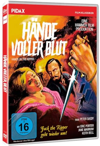 Hände voller Blut (Jack the Ripper kehrt zurück) Kult-Horrorfilm mit Starbesetzung aus den legendären Hammer Film Studios (OT: Hands of the Ripper)