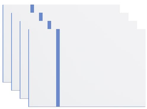 IKIER 4 placas de plástico de doble color, 20 x 30 cm, blanco y azul, ABS acrílico para grabado láser, corte CNC, manualidades láser y proyectos de manualidades