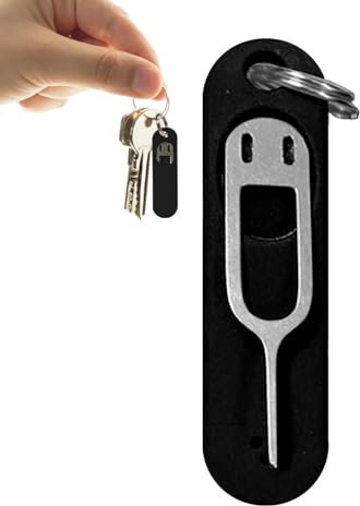 15 SIM-Kartenablage-Entfernungswerkzeug – SIM-Karten-Auswerfer-Entfernungswerkzeug, Stift, Edelstahl, Sim-Auswerfer-Entfernungswerkzeug-Pin mit Silikon-Schutzhülle, kompatibel mit allen Handys