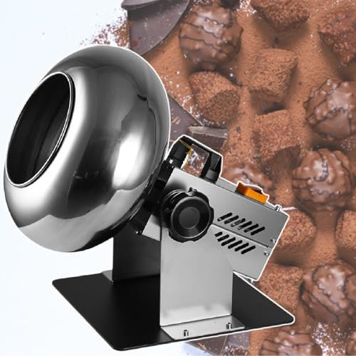 XCSCUK Chocolate Coating Polishing Machine, Coater Sugar Ball Coating Drying Machine,with Hair Dryer and Stand,for Chocolate Shop (220V)