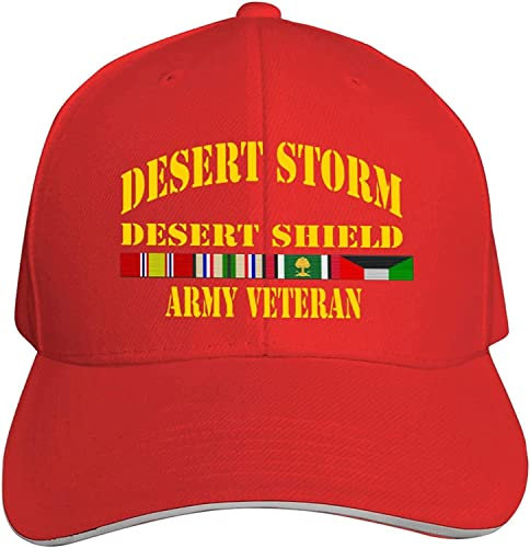 Baseball Cap Desert Storm Desert Shield Army ?Veteran Adult Trucker Hut Lässig Golf Caps Verstellbare Baseballmütze Für Außenbereich Reisen Outdoor
