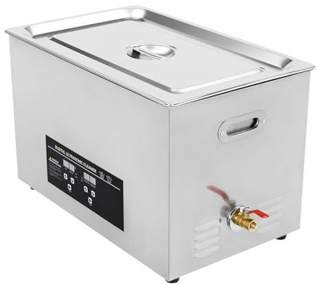 ANGDI Ultrasonic Cleaner, 30L Ultrasonic Cleaning Machinewith Digital Timer and Heater, Stainless Steel Commercial Jewellery Cleaner Machine for Watch, Glasses, Dentures, Small Parts