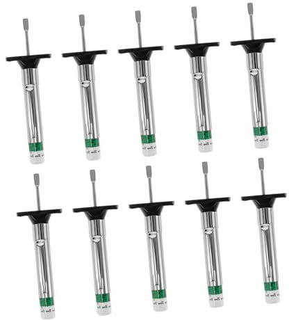 MUCKLILY Jauge De Profondeur De Bande De Roulement De Pneu Codée en Lot de 10, Plastique Et Acier Inoxydable, pour Voitures Et Motos, Outil De Mesure Précis De l 39 Usure, Usage Sécurité Routière