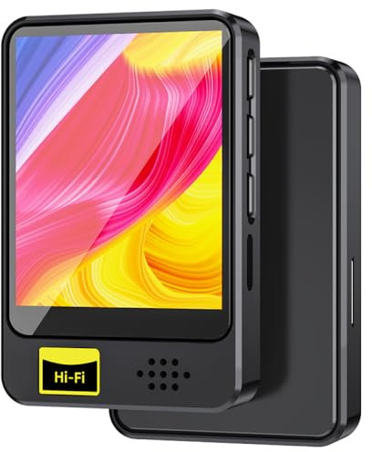 Lecteur audio USB Hi-Fi Lecteur MP3 MP4 Mini lecteur MP3 MP4 avec haut-parleur BT Charge USB Convient pour le sport et les voyages Lecteur de musique Lecteur vidéo
