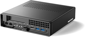 MINISFORUM MS-01 Mini PC, processore Core i9-12900H con 14 core/20 thread fino a 5,0 GHz, 32 GB DDR5/1 TB M.2 2280 NVMe SSD, mini computer desktop, HDMI/2 x USB 4, 2x10G SFP+, 2.5GRJ45x2