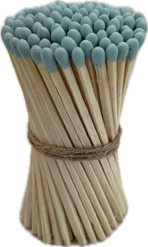 LumenLux Long Blue Matches, Pack of 100 4 Inch Matches