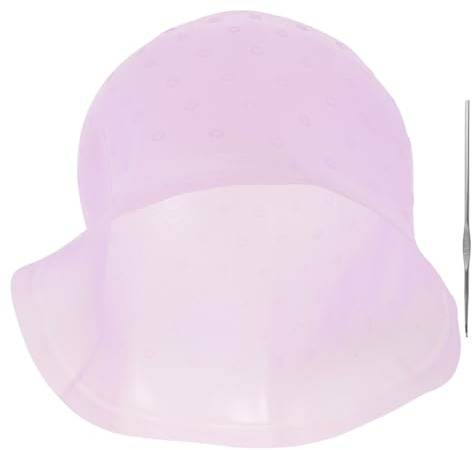 LALADEFIEE Gorro de Silicona para Teñir Cabello, Tapa de Tinte Reutilizable Elástica con Gancho, Adecuado para Mechas y Coloración en Salón Casa