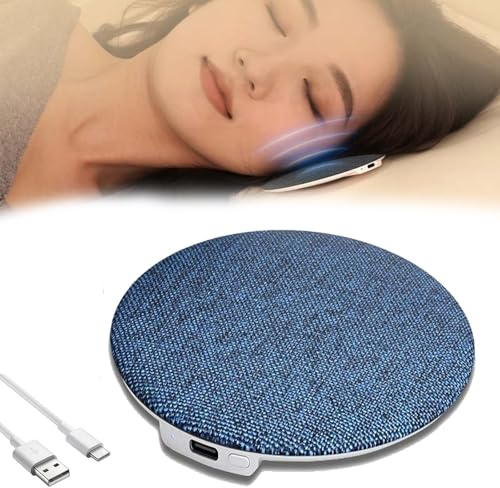 Ultratunn sömnhögtalare for kudde | Bluetooth 5.4 personlig kuddehögtalare med vitt brus och timer for automatisk avstängning, privat lyssning for par, Hi-Fi-ljud for musik och ljudböcker(Blue)