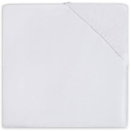 Jollein 510-504-00001 Spannlaken Baumwolle, 50 x 90 cm, weiß