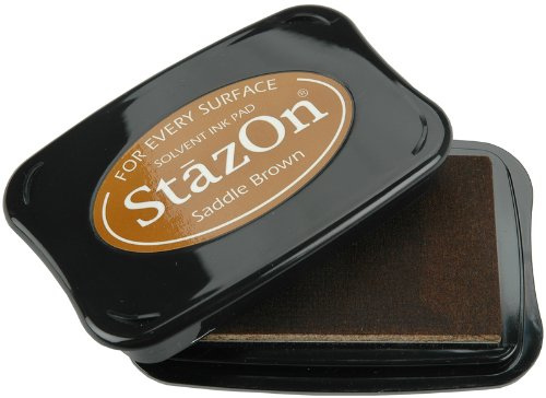 StazOn Solvent Inkpad-Saddle Brown 1 Stück SKU# 630200MA