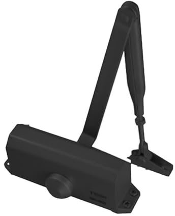 Yale Dc110-9005 DC110 - Chiudiporta braccio snodato per porte, colore: Nero