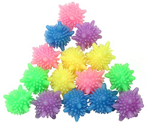 Lot de 15 boules de lavage réutilisables sans enchevêtrement, respectueuses de l'environnement, solides et colorées pour améliorer la puissance de nettoyage de votre machine