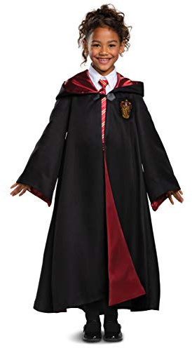 Disguise Harry Potter Gryffindor Robe Prestige Children's Costume Accessory, Black & Red, Kids Size Large (10-12)
