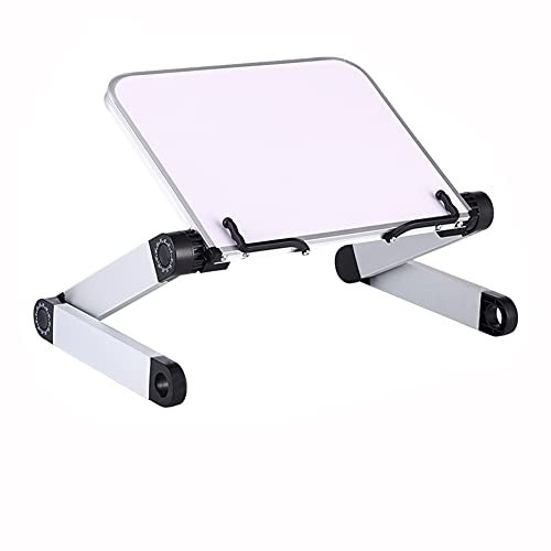 Leggio Libri -Altezza e angolo regolabili supporto per libri, Reggilibri per la Lettura con bracci in alluminio e clip per raccoglitori, leggio libro per Big Hard HardCover, ricetta e laptop iPad