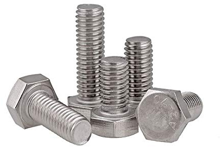 Dreneco M12×50mm Vis à Tête Hexagonale, Boulons à Six Pans en 304 Acier Inoxydable de Coin Extérieur, 3 pcs
