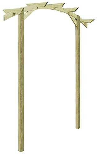 Gartenpergola, MOONAIRY Balkon Pavillon, Beschattung Terasse, Gartenpergola, Garten Verzierung, Imprägniertes Kiefernholz 180×210×40 cm