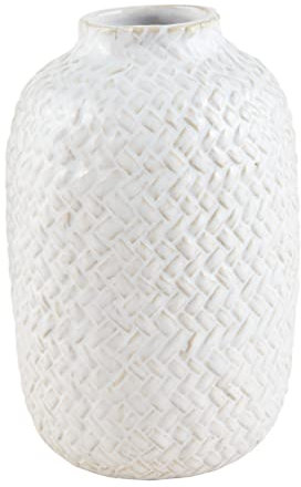 Mud Pie Strukturierte Knospenvase, groß, 14 x 9 cm Durchmesser