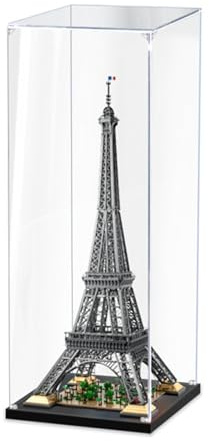 Transparente Acryl-Vitrine Für Lego 10307 Der Eiffelturm, Staubdichte Aufbewahrungsbox Aus Acryl, Kompatibel Mit Lego 10307 (Lego-Modell Nicht Im Lieferumfang Enthalten), 60 X 60 X 155 cm 3mm