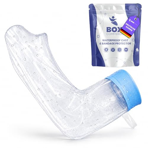 Box Commerce – Protège-plâtre Adulte pour la Douche et la Piscine, Maintient le Bandage au Sec, Sac de Douche Réutilisable