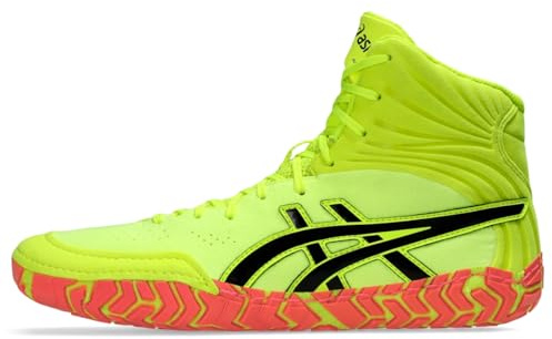 ASICS Men's AGGRESSOR 5 Wrestling Shoes, Safety Yellow/Black, 6.5 UK