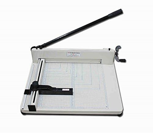 HotcoS A3 Industrie-Guillotine, industrieller Papierschneider, manuelle Schneidemaschine für Dickes Papier mit klaren Schnittführungsgittern für Büros, Schulen, Unternehmen und Druckereien