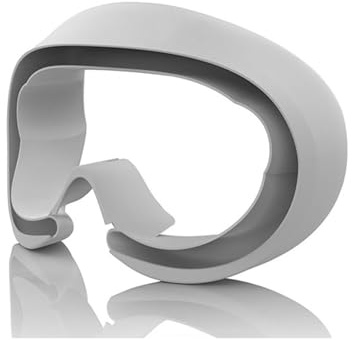 Cubierta facial VR para Pico4 de silicona, almohadilla de silicona antivaho y a prueba de fugas, accesorios de repuesto para Pico 4 Ultra (gris)