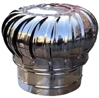 Schornstein-Dachhaube, Rauchabzugskappe, Lüftungs-Schornsteinhaube, drehbare Schornsteinhaubenkappe, Schornsteinhaubenkappe aus Edelstahl 304, Vogelschutz-Spinner-Schornsteinhaube ( Size : 500mm )