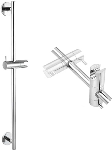 SKOWLL Barre élévatrice de douche, chromée