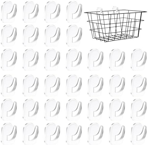 ZOCONE 36 Stück Klebehaken Transparent Haken Selbstklebend Wandhaken, Klebehaken Durchsichtig mit Spurlosem Acryl Klebehaken klein für Schlafzimmer Küche Bad Toilette Türwand