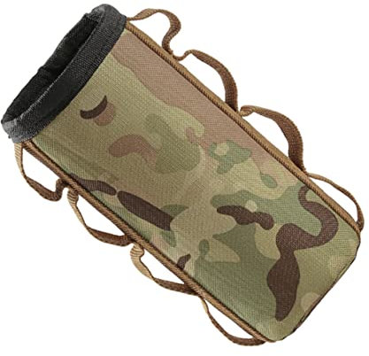 BESPORTBLE Outdoor Camping Gas Canister Bag Camo Protective Sleeve, Mini Gas Tank Storage Cover Anti-collision Insulation for Hiking and Travel