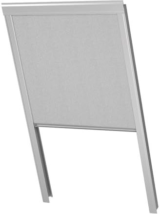 BAUBAY Verdunkelungs-Rollo für Dachfenster Hellgrau FAKRO | ARON | OptiLight | ERW,Fenstercode: 114/118 – einfache Montage | Fast vollständige Verdunkelung | schmutzresistentes Material