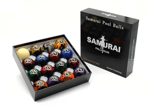 BILMAG Billardkugeln Kugelset Samurai Palladium Black Style, Pool, 57.2 mm