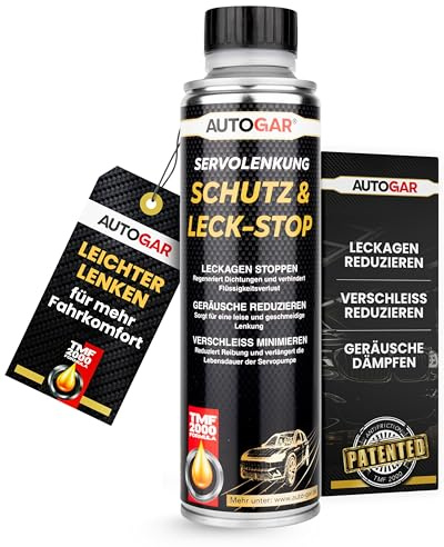 AUTOGAR® Servolenkung Schutz & Leck-Stop 250 ml – Additiv gegen Ölverlust & Lenkgeräusche – Dichtet Leckagen, schützt die Servopumpe & sorgt für sanftes Lenkverhalten