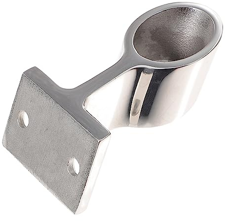 Abaodam Supporto per Corrimano da Barca in Acciaio Inossidabile 316 Resistente all’Usura e Facile da Installare per Appoggi Laterali o Poppa, Accessori Marine Argento