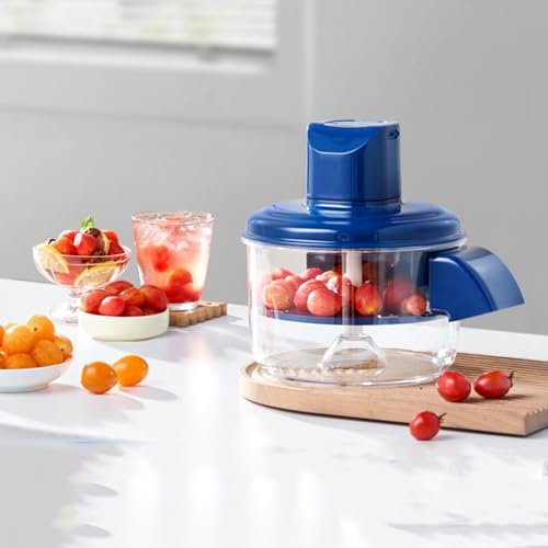 50W Fully Automatic Peeling Machine, Electric Grape Peeling Machine, Max Capacity Of 300g At a Time, One Press and It Comes Out, The Fruit Pulp Comes Out with Just One Press, for Cherry, Tomatoes