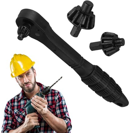 Mandrino A Cricchetto Chiave Combinata 2 In 1 Per Mandrino | Ricambi Multifunzionali Intercambiabili Per Utensili E Lavori Domestici