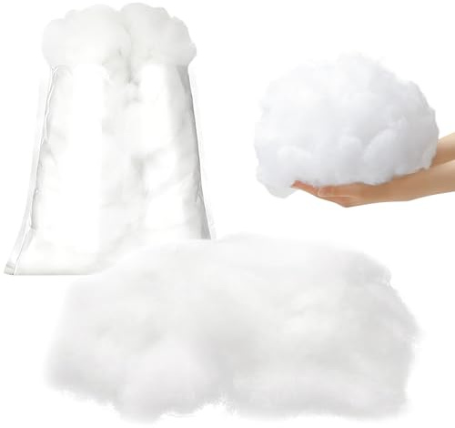 OPEIXSAYKOC Kunstschnee Deko, Schneewatte Deko, 200g Kunstschnee Dekoschnee | Künstlicher SchneeDeko,Fake Schnee,DekoWatte Weihnachten, KunstschneeWatte,Weihnachtsschnee,Dekoschnee,SchneewatteWeihnachten