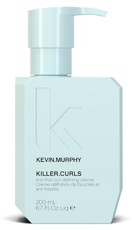 Kevin.Murphy Killer.Curls Anti-Frizz Lockencreme, 200ml | Leave-In Anti-Frizz Lockencreme für Lockiges & Krauses Haar, Hitzeschutz mit Aloe & Baobab, Sulfatfrei