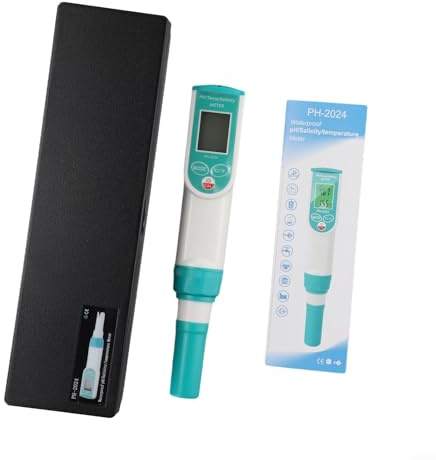 Testeur de pH numérique de 7,6 cm pour aquarium, piscine, hydroponie, laboratoire