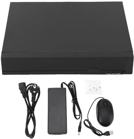 EIMSOAH NVR 4K 8 POE, Videoregistratore di Rete H.265+ Che Supporta la Risoluzione 4K 3MP 5MP 4MP, con Avvisi E-mail di Rilevamento del Movimento, Backup USB, per Sistemi di Telecamere (Spina europea)