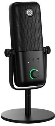 Elgato Wave:3 MK.2 USB-Kondensatormikrofon, DSP-Effekte | Clipguard 2.0, Auto-Gain-Kalibrierung, Voice-Enhancer, Kompressor, EQ, Multifunktionsregler, USB-C