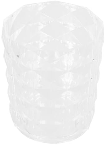 Zerodeko Estuche de Almacenamiento de Ps Blanco para Brochas de Maquillaje Algodón y Recipiente Práctico para Organizar Maquillaje Herramientas Cosméticas