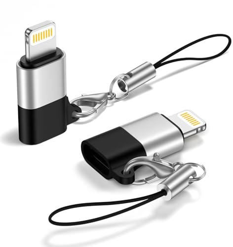 kigpozi 2 Pack USB C to Lightning Adapter for iPhone, Fast Charge Data Sync