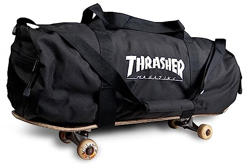 THRASHER Skatebag Duffel Sports Bag, Unisex-Adult, Black, One Size