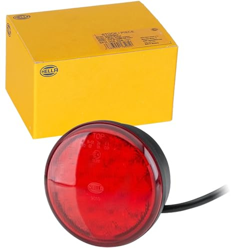 HELLA Rückleuchte - 83mm - LED - 24V / 12V - Anbau/geschraubt | 2SB 959 010-001, Heckleuchte